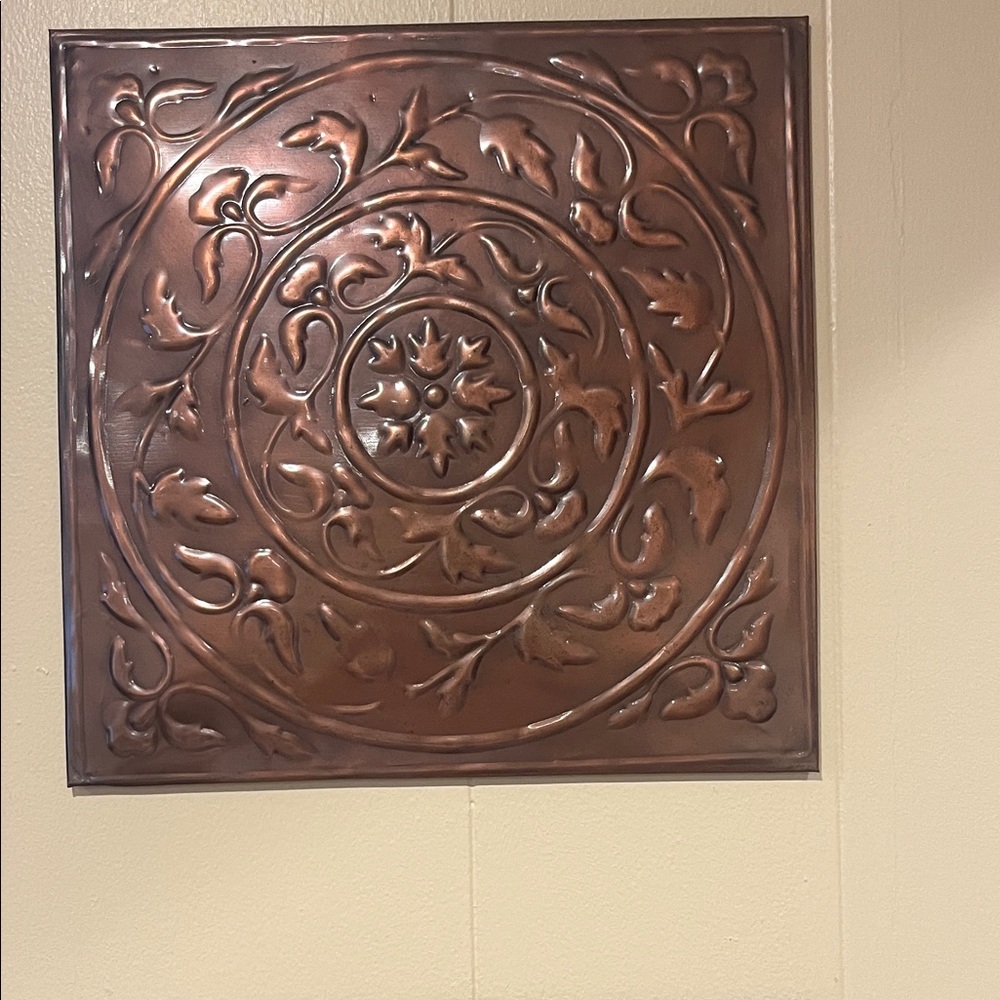 Copper Wall Decor Panels Set of Three
